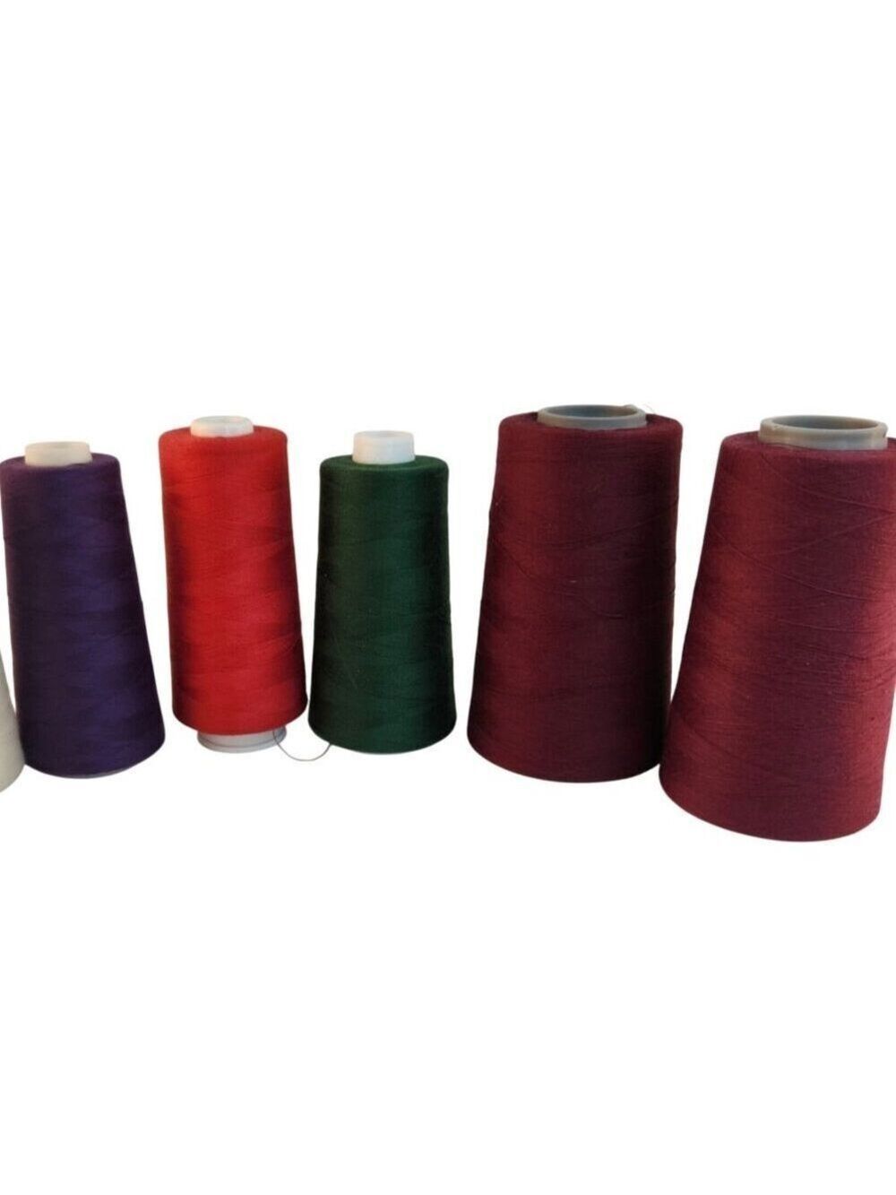 Coats and Clark Polyester Serger Thread Lot Assorted Colors